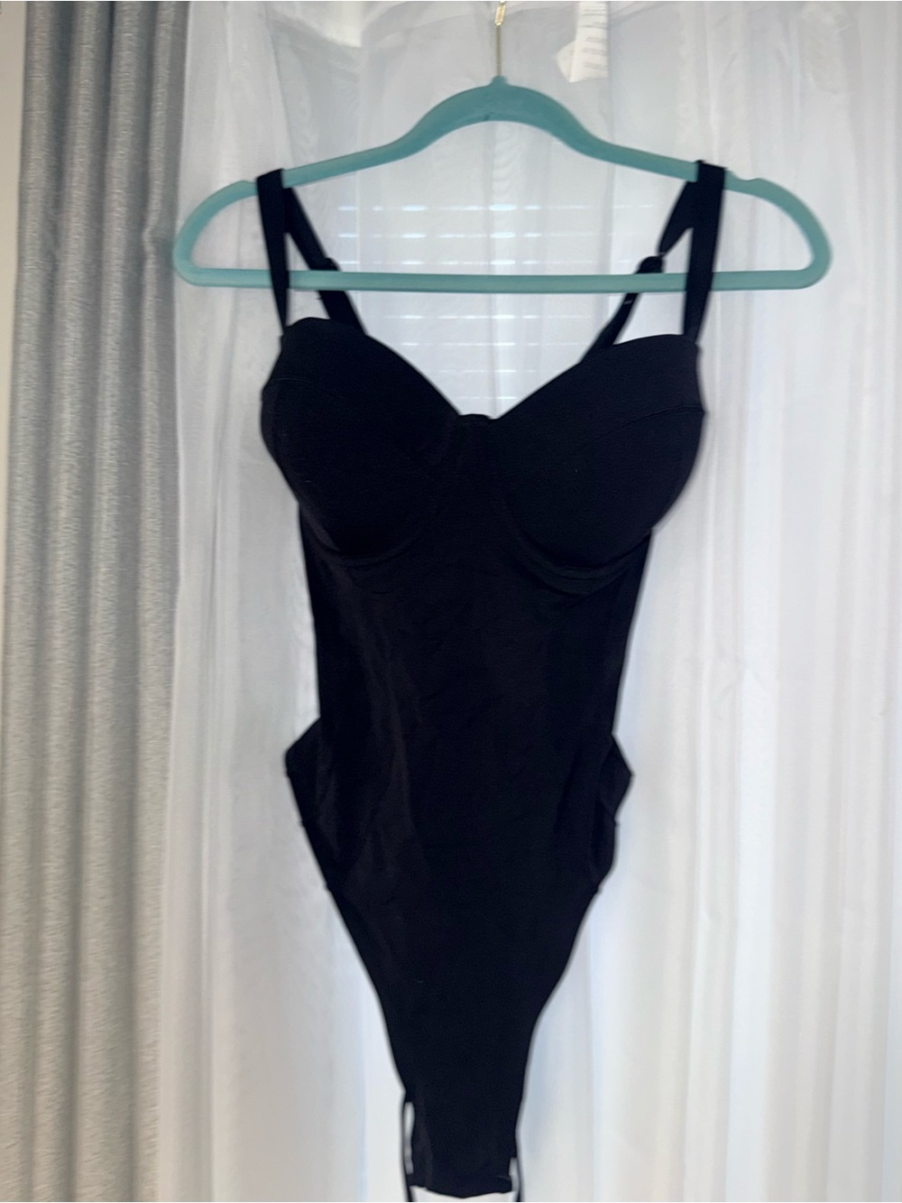 TA3 Hi Cut Lushy Black One Piece Swimsuit L X-Long F/G Cup Sculpting Shapewear